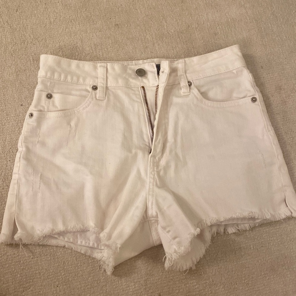 White extra small jeans shorts